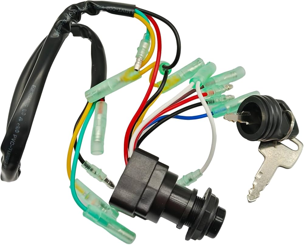 KJ 4枚 Yamaha Ignition Switch Key – Fits Yamaha 2 & 4-Stroke